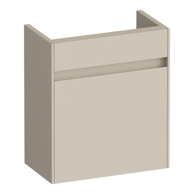 BRAUER Inspire Meuble lave-mains - 40x22x45cm - 1 porte - sans poignée - ouvre vers la gauche - beige mat