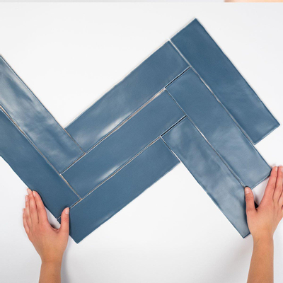 Cifre Ceramica Colonial carreau mural - 7,5x30cm - Rectangle - 8,6mm - Marine mat