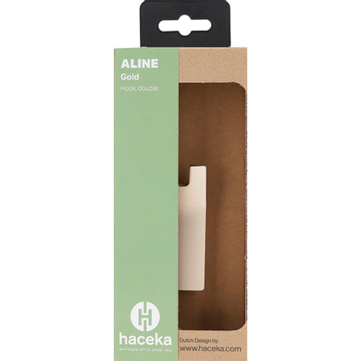 Haceka Aline Patère porte-serviettes - double - or