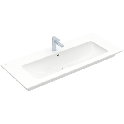 Villeroy & Boch Venticello Wastafel - 120x50cm - 1 kraangat - overloop - ceramic plus - wit