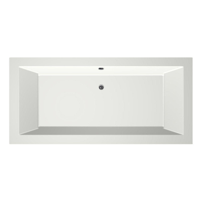 Xenz Society Duobad - 190x90x53 - afvoer Midden - acryl - wit mat
