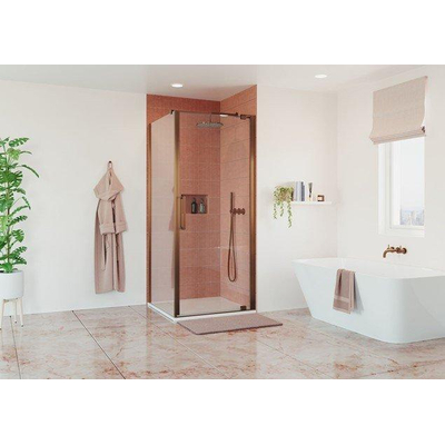 Crosswater Optix 10 Draaideur - 90cm - gecoat geborsteld brons