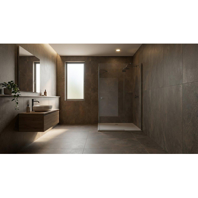 Fap Ceramiche Nobu wand- en vloertegel - 120x120cm - gerectificeerd - Natuursteen look - Cocoa mat (bruin)