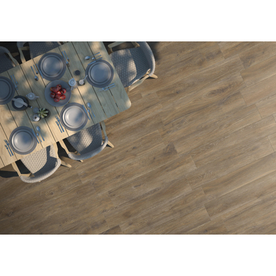 Prissmacer Cerámica Trunk Carrelage en céramique parquet mural et de sol - 23x120cm - 10.5mm - Honey