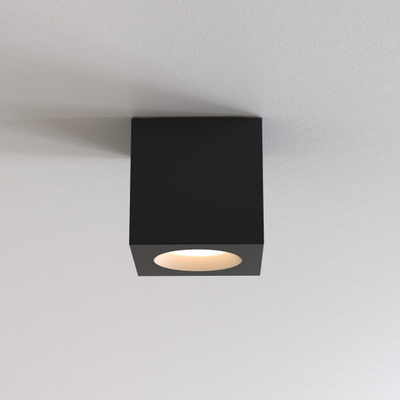 Astro Kos Square II Opbouwspots 8.5x8.5x8.5cm LED IP65 fitting GU10 zwart
