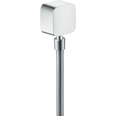 Hansgrohe PuraVida FixFit muuraansluitbocht - met terugslagklep en kogelgewricht - hoogglans chroom