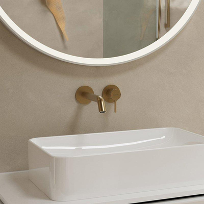 Hansgrohe Tecturis S wastafelkraan - inbouw - 2-gats - voorsprong 16.5cm - geborsteld brons