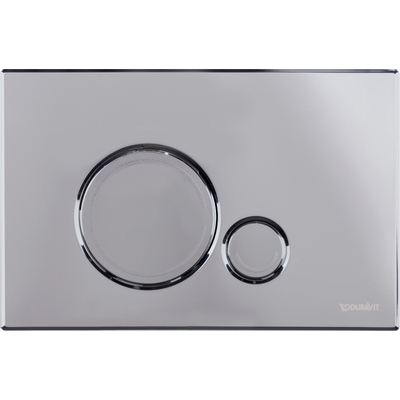 Duravit DuraSystemmechanische bedieningsplaat - voor wcs - 230x6.5x150.5mm - hoogglans chroom