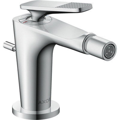 Hansgrohe Axor Citterio C 1-gats bidetkraan m. pop-up trekwaste m. cubic cutvoorsprong 11.3cm - chroom