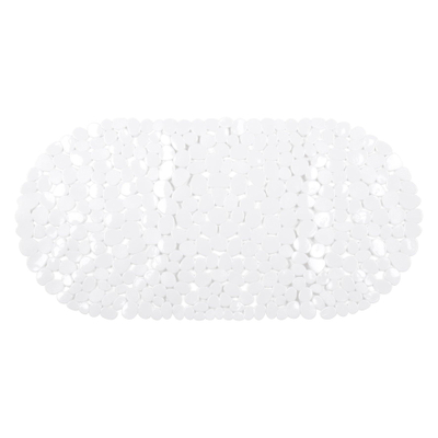 Differnz Lapis Tapis de bain antidérapant 70x35cm Blanc