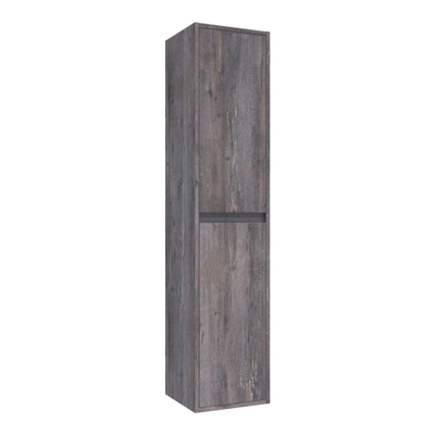 BRAUER Adore armoire de salle de bains - 160x35x35cm - avec 2 portes sans poignée ouvrant à gauche ou à droite Driftwood