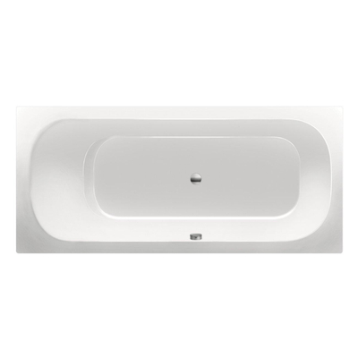 Xenz Aruba Ligbad - 180x80x48 - afvoer Midden - acryl - wit
