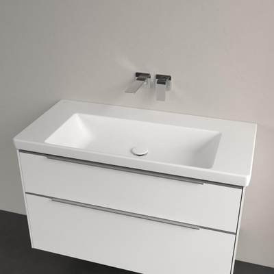 Villeroy & Boch Subway 3.0 Lavabo-plan de toilette - 1000 x 470 x 165 mm - Blanc Alpin CeramicPlus - sans trop-plein