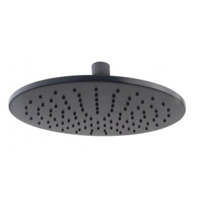 Wiesbaden UniMatch hoofddouche rond 25 x 0,8 cm mat zwart