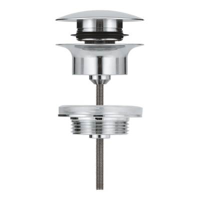 Grohe Klikwaste Afvoerplug - 5/4 inch - push-to-open - chroom