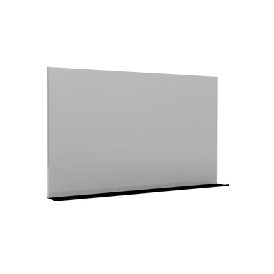 Allibert sitio miroir 100x70cm avec étagère noir mat