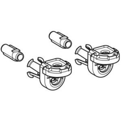 Geberit One set de fixation murale entraînement à baïonnette dissimulé