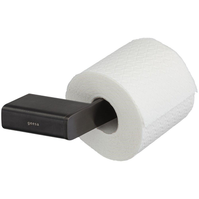 Geesa Shift Porte-papier toilette sans couvercle 20.2x3x7.7cm noir métal noir brossé