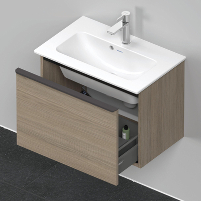 Duravit D-Neo wastafelonderkast 61x44x37.2cm 1 lade Eiken (terra) Mat