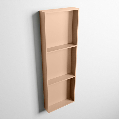 MONDIAZ EASY Niche - 89,5x29,5cm - adaptée pour encastré ou en saillie - 3 compartiments - couleur Rosee | Rosee