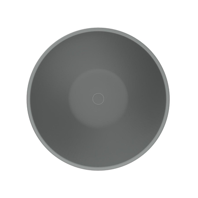 Arcqua Prince Vasque à poser - 38cm - ronde - marbre coulé - gris mat