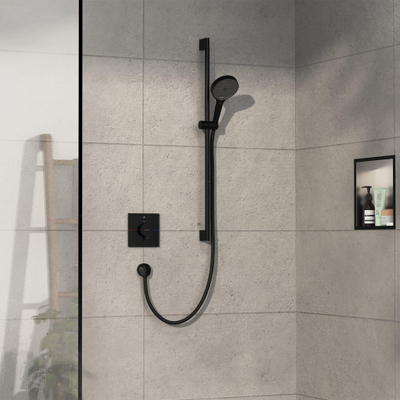 Hansgrohe ShowerSelect Comfort E Thermostaat - inbouw - 1 functie - mat zwart