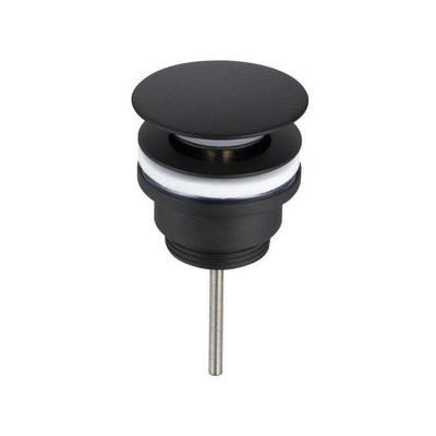 FugaFlow Efficiente Bouchon de vidange à clapet - bonde clic - mat noir