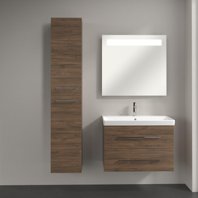 Villeroy & Boch Avento kast hoog - 35x176cm - 2 deur links - Arizona Oak (hout)