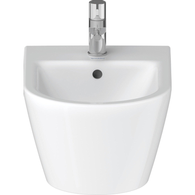 Duravit D-neo Wandbidet - met kraangat - met overloop - 37x54x27cm - met wondergliss - wit