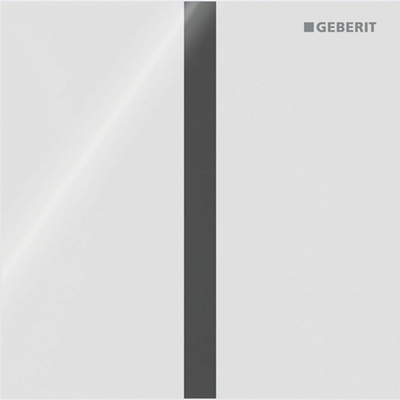 Plaque de commande Geberit type 40 urinoir - batterie - carré - carré - blanc