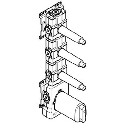 Robinet lavabo Nemo Nero - 37,9 cm - à poser - mélangeur - pivotant - laiton chrome