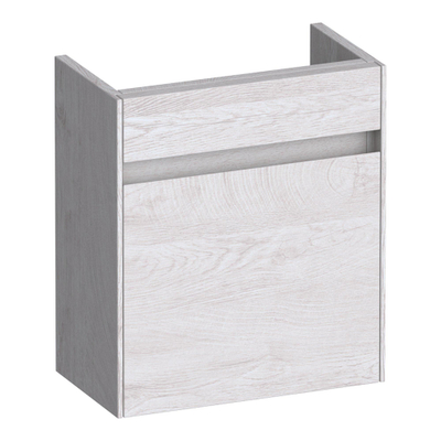 BRAUER Inspire meuble sous-lavabo pour lave-mains - 40x45x22cm - porte ouvrant à droite - sans poignée - Forest Seashell
