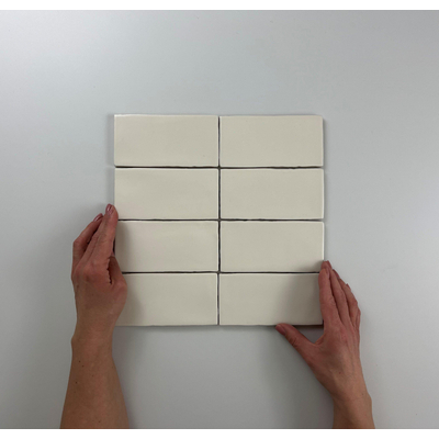 Cifre Ceramica Atlas carreau mural - 7,5x15cm - 8,5mm - Rectangulaire - Ivoire mat