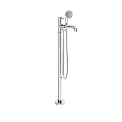 Crosswater MPRO INDUSTRIAL Vrijstaande badmengkraan - met ronde handdouche - hoogglans chroom