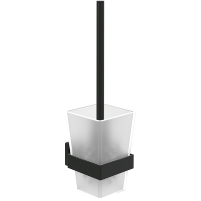 Villeroy & Boch Elements - Striking Ensemble porte-brosse WC - 94 x 118 x 340 mm - noir mat