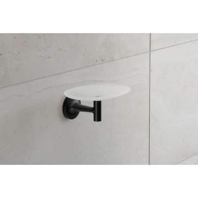 Duravit Starck T Porte-savon avec soucoupe Noir mat