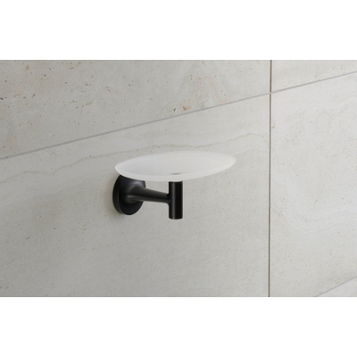 Duravit Starck T Zeephouder - wandmodel - 14x10.6cm -matglas - mat zwart
