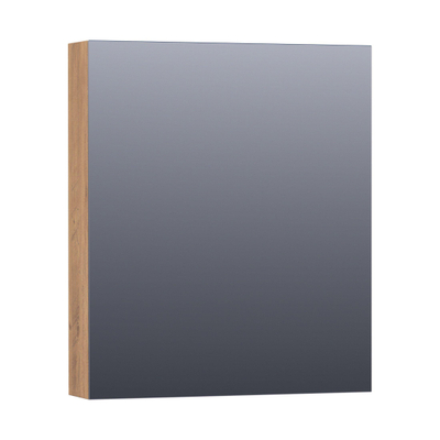 BRAUER Impress Deluxe spiegelkast – 59x70x15 cm – directe LED – rechtsdraaiende – Chateau