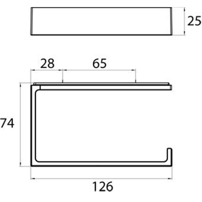 Emco Liaison porte-rouleau de papier toilette/porte-rouleau de réserve sans clapet chrome