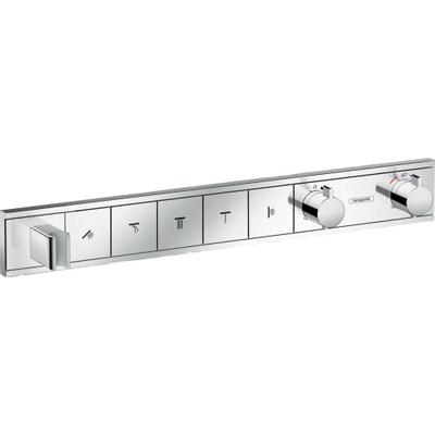 Hansgrohe Rainselect Afbouwdeel - voor inbouw douchekraan - thermostatisch - voor 5 functies - 66.9x90cm - thermostaat - hoogglans chroom