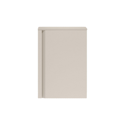 Saniclass Chaci Meuble sous-lavabo pour lave-mains - 40x55cm - 1 porte - avec tablette supérieure - cotton mat (beige)