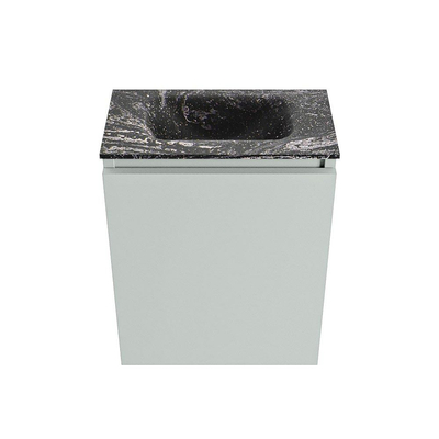 MONDIAZ TURE-DLUX Meuble de toilettes 40 cm Greey. Lavabo EDEN Lava position centrale. Sans trou de robinet.