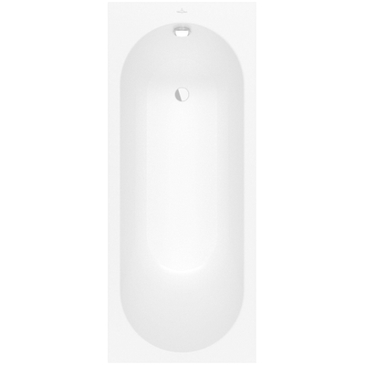 Villeroy & Boch Oberon kunststof bad quaryl rechthoekig - 170x70x45cm - inclusief poten - Stone White (mat wit)