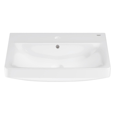 Grohe Euro Ceramic Wastafel - 60x 47cm - met kraangat - met overloop - alpine wit