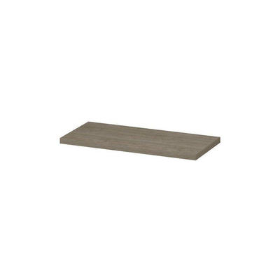 INK Topdeck Wastafelblad - 100x45x3.5cm - tbv onderkast - MFC - Greige eiken