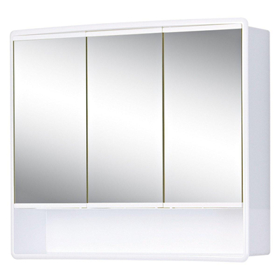 GO by Van Marcke armoire de toilette – 58 x 49,5 x 14,5 cm – sans éclairage – 3 portes – Blanc