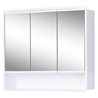Plieger Lymo spiegelkast met 3 deuren 58x49.5x14.5cm wit TWEEDEKANS