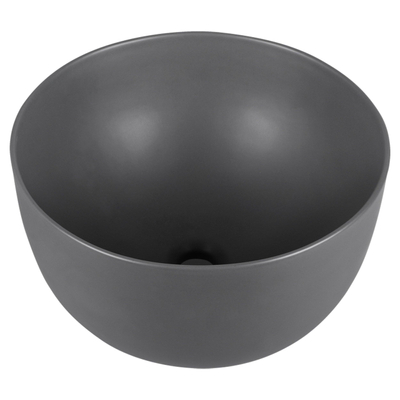 Differnz Tulip Vasque - 40x40x24cm - céramique - mat gris foncé