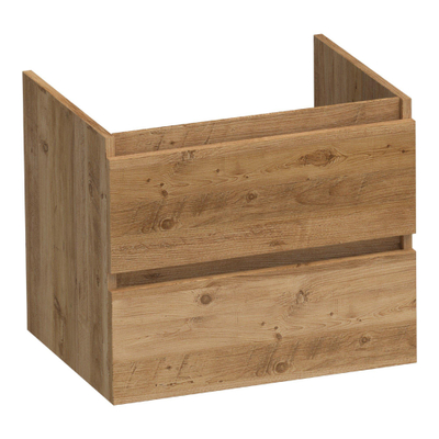 BRAUER Joy meuble sous-lavabo 60 2 tiroirs softclose - sans poignée - 1 découpe pour siphon - Chateau