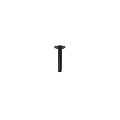 Hotbath Ace Plafondbuis - 15cm - rond - zwart geborsteld PVD